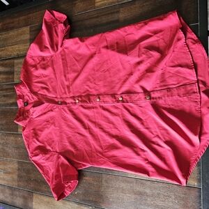Red Button-Up Shirt
